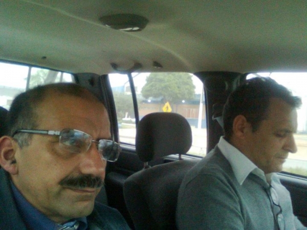 Los escritores Vergarenses Jorge Muniz y Jose Luis Cuello participaron en un evento en Yaguaron Brasil