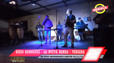La nueva banda- Diego Rodriguez- quedate- transmisión en vivo aniversario Rincón 2021 - Mega FM 91.9