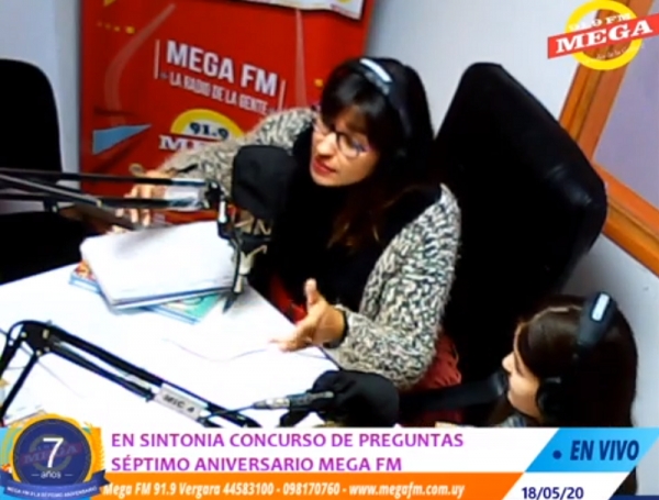 Mega FM 91.9 concurso de preguntas y respuestas en el s&eacute;ptimo aniversario de la Mega