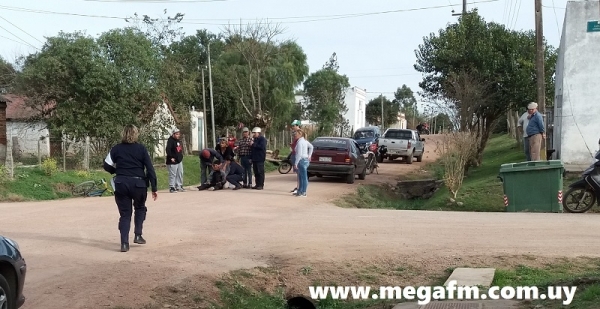 Una bicicleta y un auto impactaron esta tarde en Vergara 26/06/17