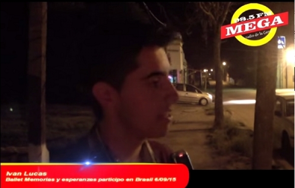 Ivan Lucas integrante del Ballet Memorias y esperanzas obtuvo premio Muso en encuentro de Danza en Santa Catalina Brasil