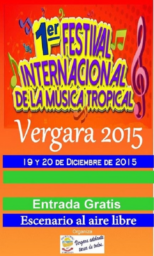 19 y 20 de diciembre se realizar&aacute; un Festival Tropical en Vergara