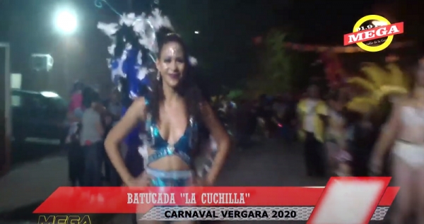 Batucada "de la Cuchilla" en el carnaval de Vergara 2020