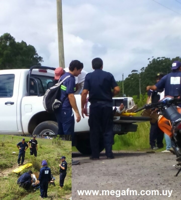 Accidente de tránsito en Ruta 18 en los accesos a Placido Rosas 9/01/17