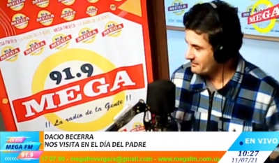Dacio Becerra - mi viejo - en vivo Mega FM 91.9 12/07/21