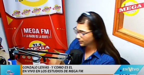 GONZALO LEIVAS - Y COMO ES EL EN VIVO EN LOS ESTUDIOS DE MEGA FM