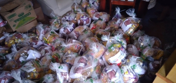 La escuelita de f&uacute;tbol local recibi&oacute; diversas canastas de ONFI 24/05/20