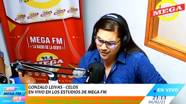 GONZALO LEIVAS - CELOS EN VIVO EN LOS ESTUDIOS DE MEGA FM