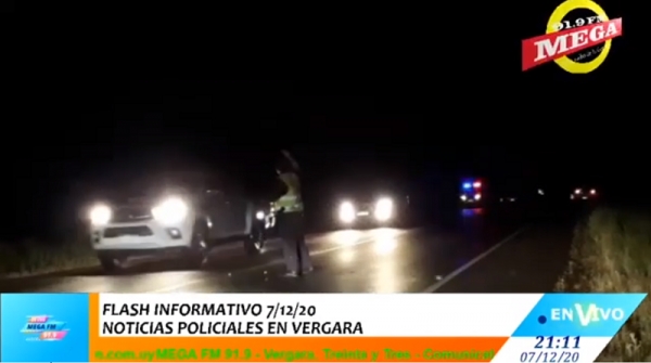 POLICIALES EN VERGARA, dos personas detenidas y dos siniestros de tr&aacute;nsito 7/12/20