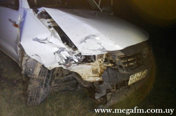 Dos camionetas impactaron de frente en Ruta 18 Km. 345 rotonda de acceso a tramo viejo 16/05/16