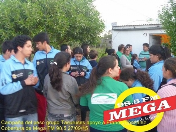El ballet de Danzas Tacuruses recaudo $ 10.547 en la campa&ntilde;a "del peso" en beneficio del bebe Franco Gonzalez