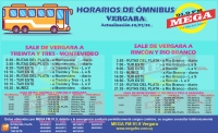 Horarios de omnibus actualizados vergara Julio/2021