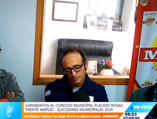 Integrantes Frente Amplio Placido Rosas 7/09/20