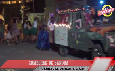 Zumberas de Sandra en el carnaval de Vergara 2020