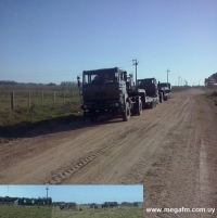 Ejercito realiza maniobras en zona de 415 Ruta 18 pr&oacute;ximo a Placido Rosas y aduana movil realiza controles en Ruta 18