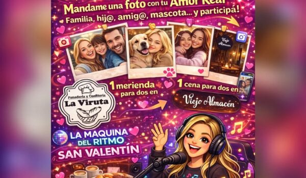 Concurso de San Valentin 2026 en el programa La maquina del ritmo de Vicky Silveira